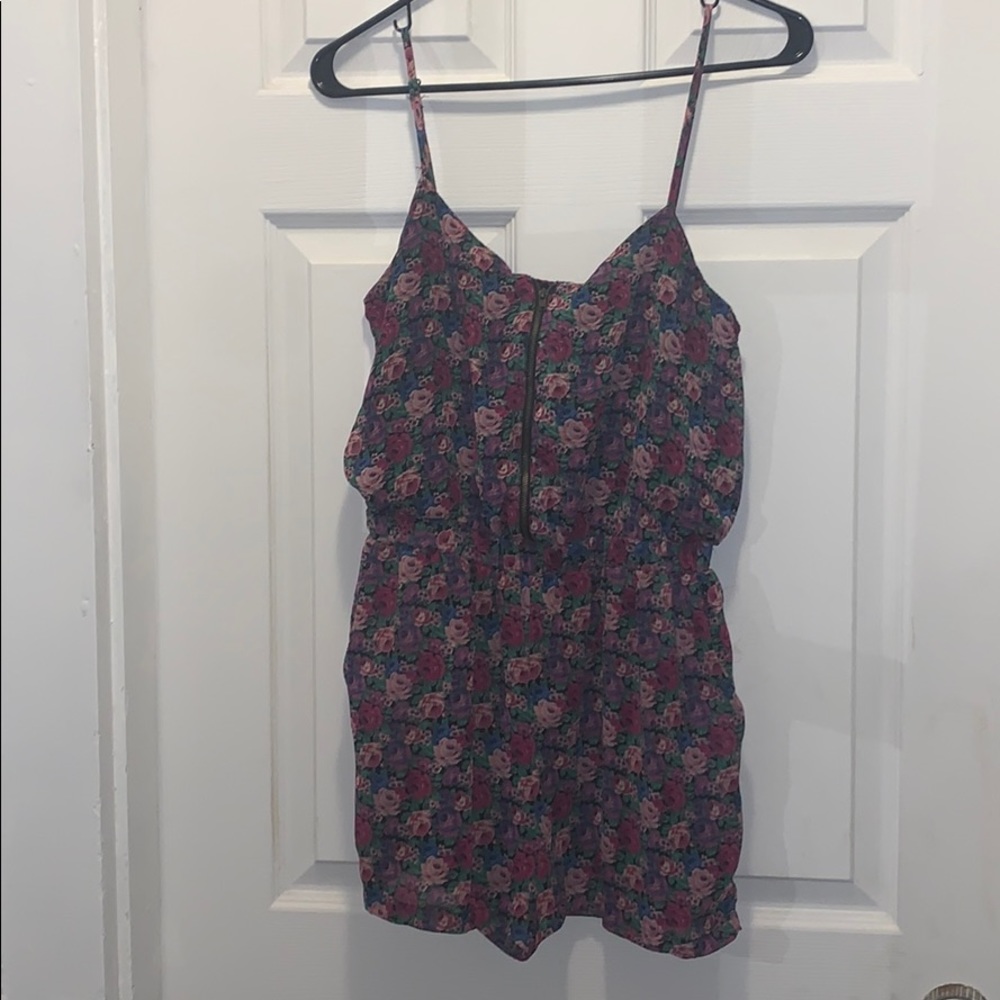 Forever 21 floral romper